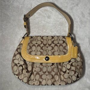 Coach Soho Hobo Signature Pleated shoulder bag